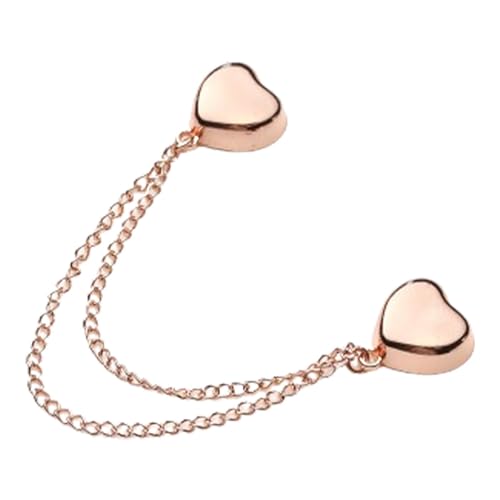 Magnetische Nadeln für Kleidung – Clip mit Herzkette, Manschettenbefestigung | Robuste Befestigung für Kleidung, Ärmeldekoration für Pullover und Mantel, elegant und praktisch, perfektes von Lyricalist