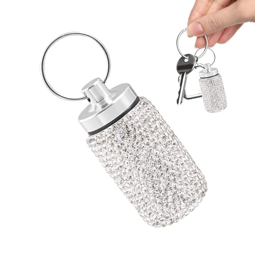 Pillenhalter Schlüsselanhänger – Kompaktes Pillenetui, Pillen-Organizer | Wasserdichtes Pillenetui, Reisezubehör für Männer und Frauen, ideal für die Aufbewahrung Ihrer Medikamente sicher und tragbar von Lyricalist
