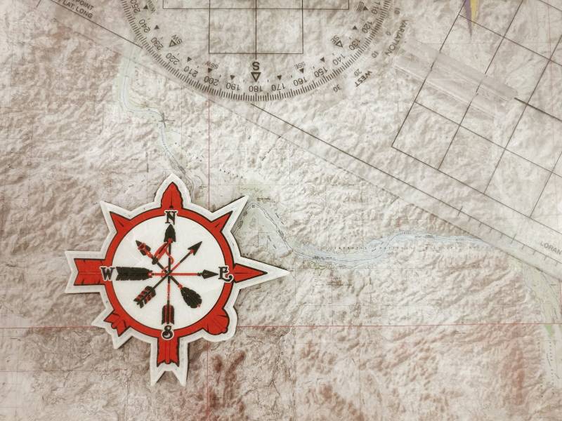 Pfeilspitze Kompass Patch von LytleDesign