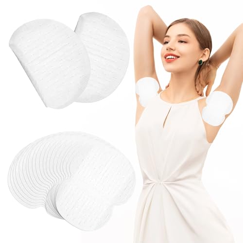 80 Stück Selbstklebend Achselpads, Unsichtbar Geruchslose Underarm Pads Sweat, Atmungsaktiv Gegen Schweißflecken, Achselhöhle Schweiß Pads, Starke Saugfähigkeit Antischweißpads Für Damen Und Herren von Lytonix