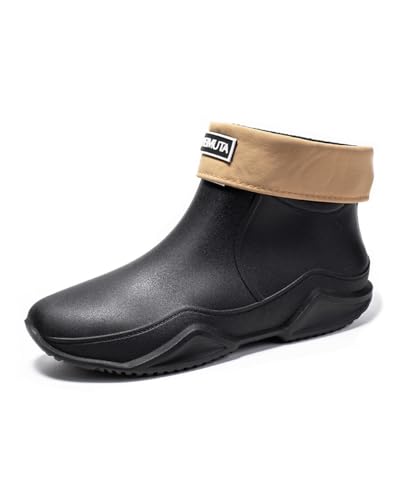 Lyuu Gartenschuhe Kurze Gummistiefel Regenstiefel Wasserdicht Chelsea Boots Schuhe Ankle Unisex Leicht Outdoor Spaziergang Kurz Stiefeletten Herren oder Damen von Lyuu