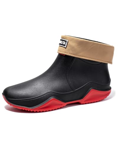 Lyuu Gartenschuhe Kurze Gummistiefel Regenstiefel Wasserdicht Chelsea Boots Schuhe Ankle Unisex Leicht Outdoor Spaziergang Kurz Stiefeletten Herren oder Damen von Lyuu