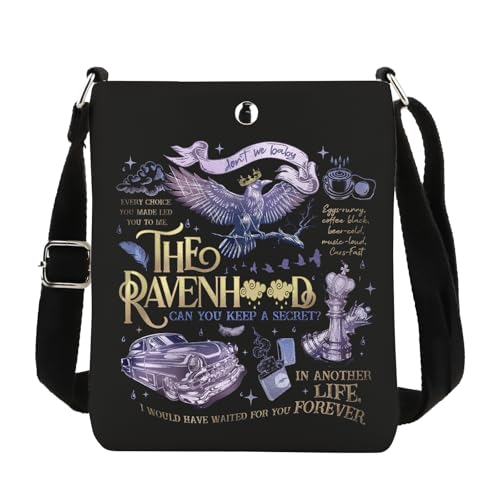 Lywjyb Birdgot Dark Romance Book Crossbody Bag Romance Reader Bookish Gift Reader Reading Merch, Raven Cr, Casual Lywjyb Birdgot Dark Romance Book Crossbody Bag Romance Reader Bookish Gift Reader Reading Merch, Raven Cr, Casual von Lywjyb Birdgot