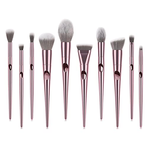 Make-up-Pinsel, Rougepinsel, Make-up-Pinsel-Set, Make-up-Pinsel, 10-teiliges Make-up-Pinsel-Werkzeugset, Kosmetik-Puder, Lidschatten, Foundation, Rouge, Blending, Beauty-Make-up-Pinsel von LyzqxHL