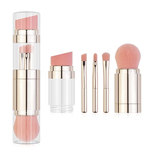 Make-up-Pinsel, Rougepinsel, Make-up-Pinsel-Set, Make-up-Pinsel, 5-in-1 tragbare einziehbare Make-up-Pinsel for Foundation, Augenbrauen, Lippen, Lidschatten, loses Puder, Kosmetik-Set, Make-up-Pinsel- Make-up-Pinsel, Rougepinsel, Make-up-Pinsel-Set, Make-up-Pinsel, 5-in-1 tragbare einziehbare Make-up-Pinsel for Foundation, Augenbrauen, Lippen, Lidschatten, loses Puder, Kosmetik-Set, Make-up-Pinsel- von LyzqxHL