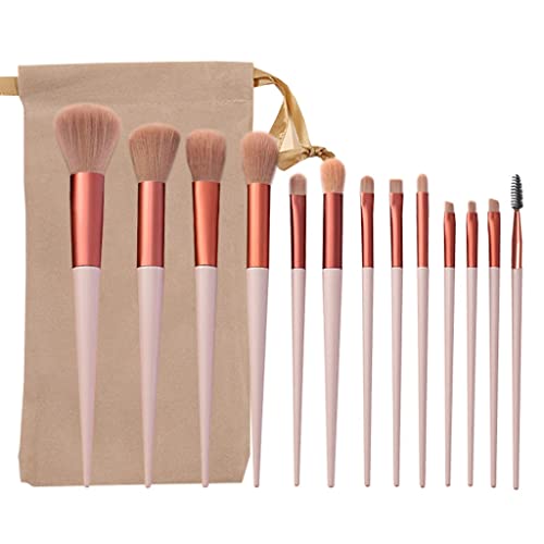 Make-up-Pinsel, Rougepinsel, Make-up-Pinsel-Set, Make-up-Pinsel, Make-up-Pinsel-Set, Pinsel mit Organizer-Tasche, Beauty-Tools, loser Puderpinsel, Foundation(Brown) von LyzqxHL