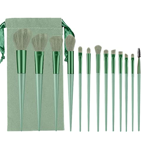 Make-up-Pinsel, Rougepinsel, Make-up-Pinsel-Set, Make-up-Pinsel, Make-up-Pinsel-Set, Pinsel mit Organizer-Tasche, Beauty-Tools, loser Puderpinsel, Foundation(Green) von LyzqxHL