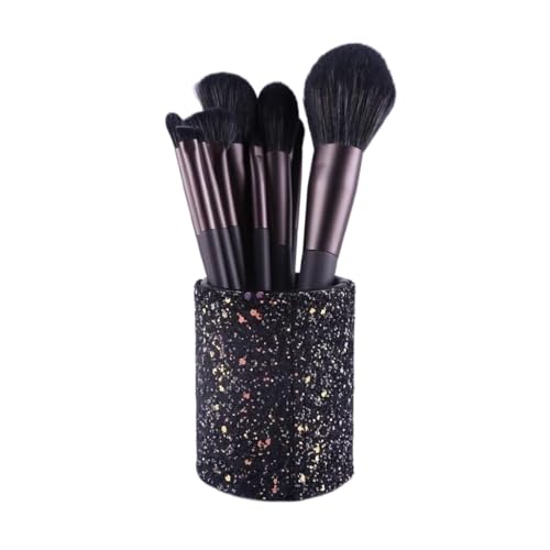 LyzqxHL Make-up-Pinsel, Rougepinsel, Make-up-Pinsel-Set, Make-up-Pinsel, lose Pinsel, komplettes Set, Lidschatten-Grundierungspinsel, Beauty-Tools, 10 Make-up-Pinsel-Set(Black) von LyzqxHL