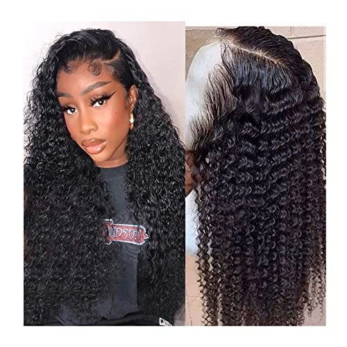 Damenperücken Haarersatz Perücken 8-30 Zoll lockiges Echthaar Perücke Lace Front Echthaar Perücken Wasser tiefe Welle Hd Lace Frontal Perücken for Frauen brasilianische volle Spitze kurze Bob Perücke von Lzeal