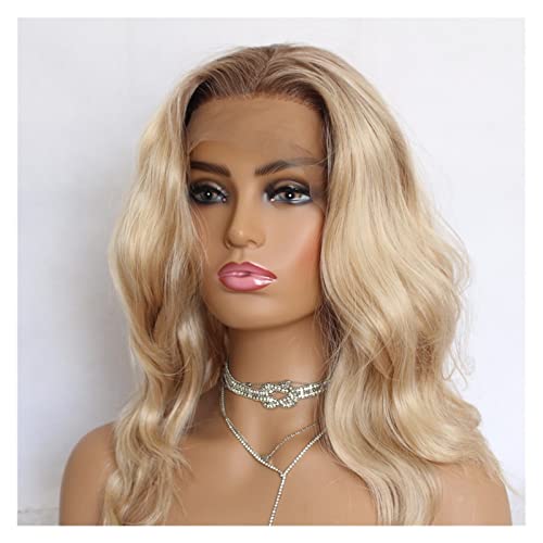 Lzeal Damenperücken Haarersatz Perücken Perücken for Frauen, 30,5 cm, T-Teil, Spitzenperücken, vorgezupft, hitzebeständige Faser, tägliche Perücken Perücke für Mode von Lzeal