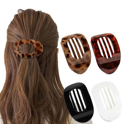 LznYi 4 Stück Haarklammern für Damen, Leichte Haarklammern mit ergonomischem Design, stilvolle Barrettes für alle Haartypen, elegantes Haaraccessoire-Geschenkset, Leopard LznYi 4 Stück Haarklammern für Damen, Leichte Haarklammern mit ergonomischem Design, stilvolle Barrettes für alle Haartypen, elegantes Haaraccessoire-Geschenkset, Leopard von LznYi