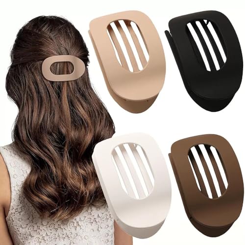 LznYi 4 Stück Haarklammern für Damen, Leichte Haarklammern mit ergonomischem Design, stilvolle Barrettes für alle Haartypen, elegantes Haaraccessoire-Geschenkset, Matte LznYi 4 Stück Haarklammern für Damen, Leichte Haarklammern mit ergonomischem Design, stilvolle Barrettes für alle Haartypen, elegantes Haaraccessoire-Geschenkset, Matte von LznYi
