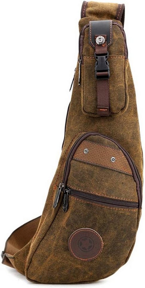 M-Diamant Fahrradrucksack Herren Canvas Crossbag Rucksack Umhängetasche Brusttasche, Einstellbarer Schultergurt M-Diamant Fahrradrucksack Herren Canvas Crossbag Rucksack Umhängetasche Brusttasche, Einstellbarer Schultergurt von M-Diamant