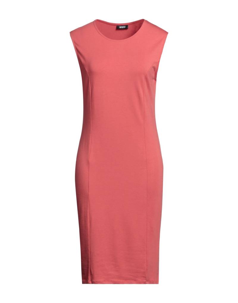 !M?ERFECT Midi-kleid Damen Koralle von !M?ERFECT