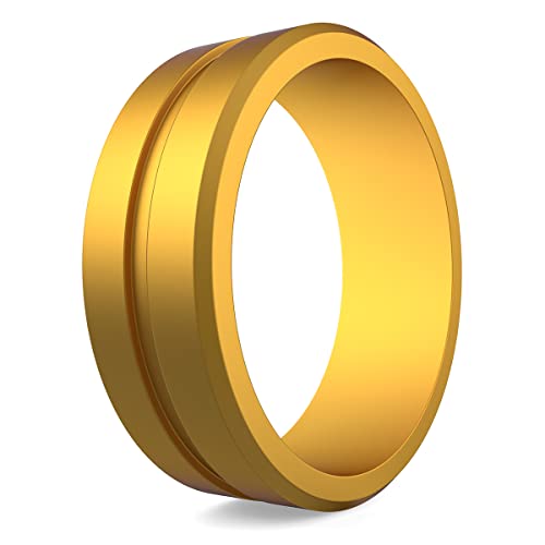 Ring Herren Ring SILIKON RING Hochzeitsring für Herren Silicone Wedding Ring Men SPORT RING Gummi Ring Herren Schmuck Ringe set Geschenk Für Männer mit einem aktivem Lebensstil Fitness Accessories von M MAUI RINGS