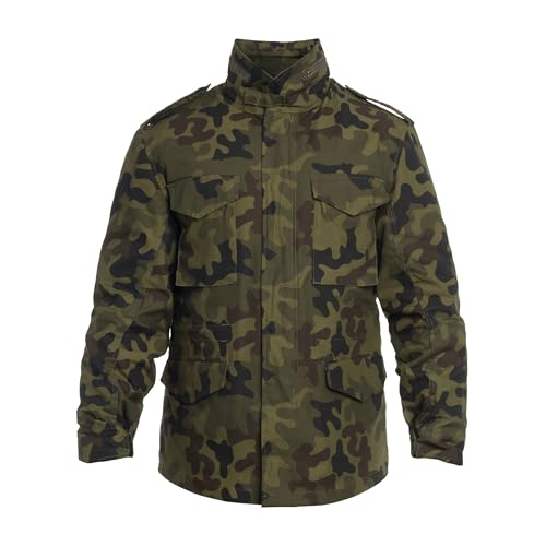 Military Wear M65 Classic Jacke Polnische Armee wz.93 Panther Tarnung L | Herren Militärjacke mit Futter | Ganzjahres Tactical Jacke | Militärschule Uniform | 4 Taschen | Wasserabweisend von M MILITARY WEAR