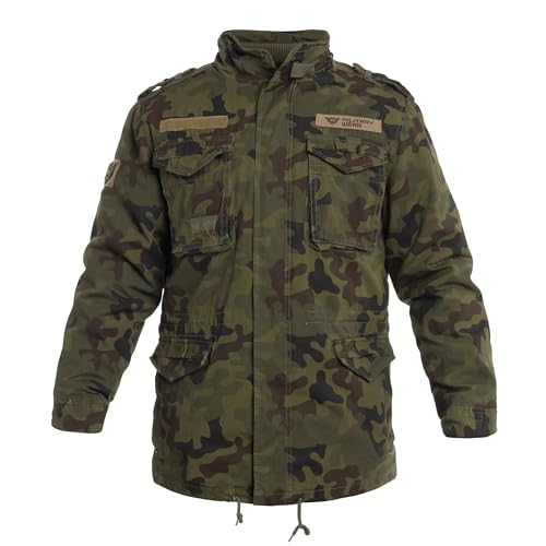 Military Wear M65 Giant Jacke Polnische Panther wz.93 Tarnung M | Herren Militärjacke aus Baumwolle | Vintage Look | Ganzjahres Tactical Jacke | Militärschule Uniform | 4 Taschen von M MILITARY WEAR
