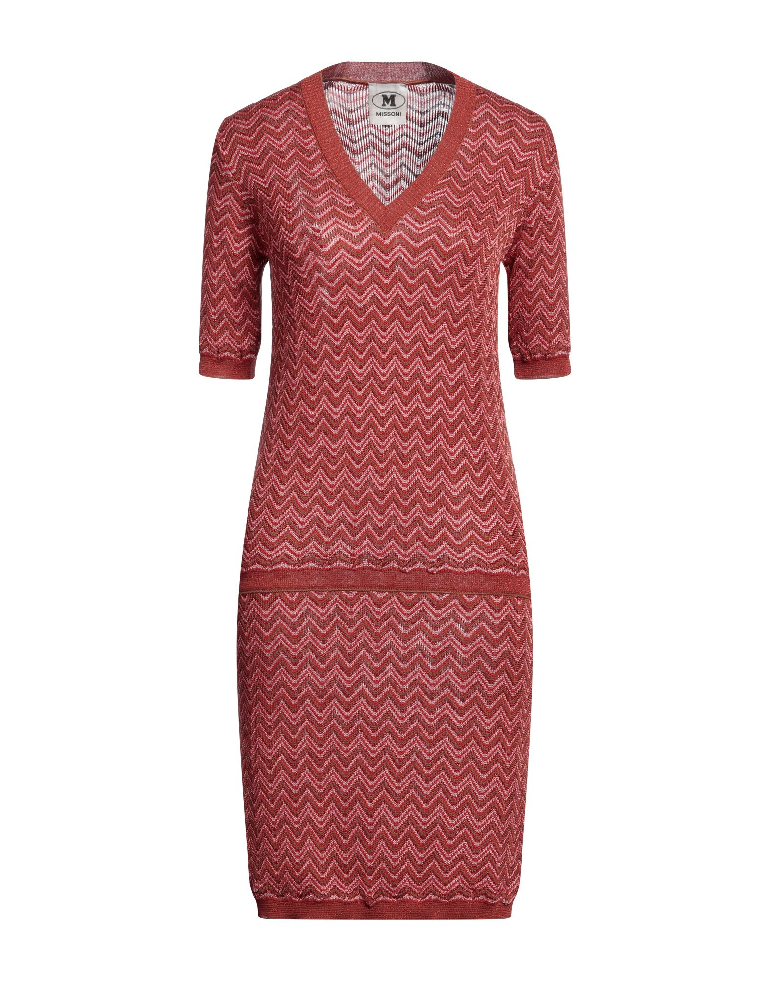 M MISSONI Midi-kleid Damen Ziegelrot von M MISSONI