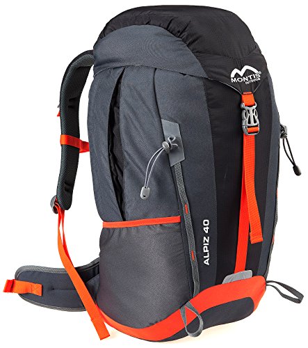 MONTIS ALPIZ AIR 40 Unisex Trekking-Rucksack, Wander-Rucksack & Reise-Rucksack in einem, ermöglicht dank Regenschutz auch Bike- & Campingtouren, im modernen Look mit viel Extras & Belüftungssystem von M MONTIS OUTDOOR