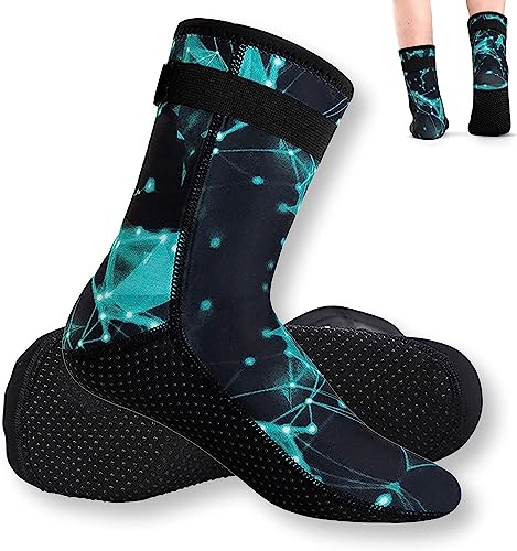 M MUNCASO 3mm Neoprensocken, 3mm Neopren Socken für Damen und Herren Rutschfest Schwimmsocken, Rutschfeste Wassersport Schwimmen Socken für Damen und Herren von M MUNCASO