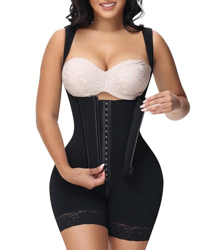 M MYODRESS Fajas Colombianas Moldeadoras Shapewear Bauchkontrolle Body Shaper Girdles nach Operationen Kompressionskleidung, Schwarz, L von M MYODRESS