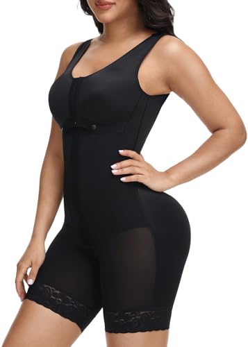M MYODRESS Fajas Colombianas Moldeadoras Shapewear Bauchkontrolle nach Operationen, Kompressionskleidung, postpartale Ganzkörperformung, Schwarz, XXL von M MYODRESS