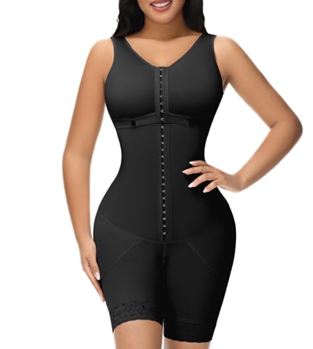 M MYODRESS Fajas Colombianas Shapewear für Damen, Bauchkontrolle, Bodyshaper für Frauen, nach Operationen, Kompression, Schwarz, 03 (eine Größe kleiner kann besser sein), M von M MYODRESS