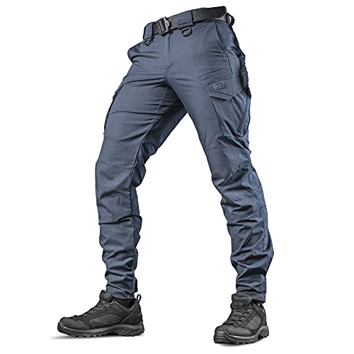 Aggressor Flex Cargohose für Herren, aus Baumwolle, mit Cargotaschen, marineblau, 34W / 34L von M-Tac