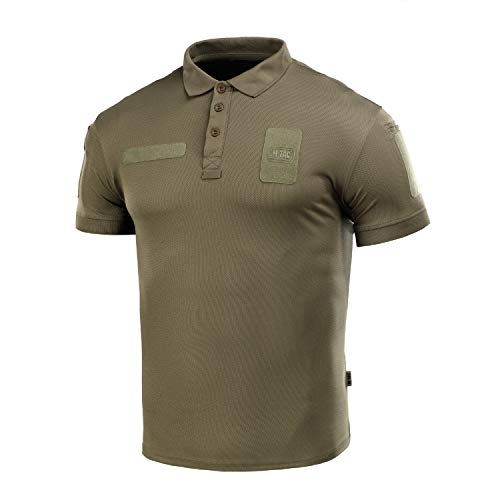 Coolmax Tactical Polo-Shirt Duty-Uniform, feuchtigkeitsableitend, Kurze Ärmel - Grün - Mittel von M-Tac