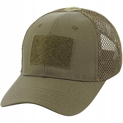 M-Tac Baseballkappe Mit Klettverschluss Und Netz Flex Rip-Stop, Dark Olive, XL von M-Tac