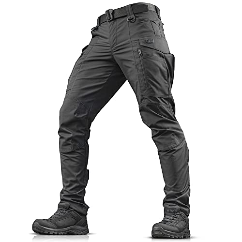 M-Tac Conquistador Flex Pants - Herren Cargohose mit Taschen, Schwarz, 28W / 32L von M-Tac