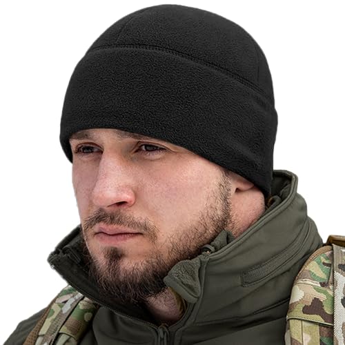 M-Tac Elite Fleece Watch Cap - Tactical Beanie Mütze Winter Skull Cap Cold Weather, schwarz, MEDIUM von M-Tac