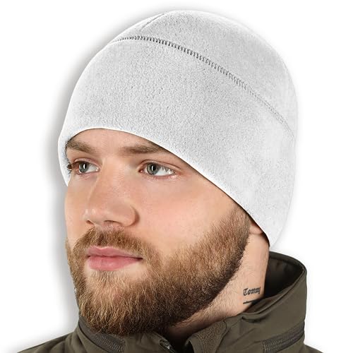 M-Tac Fleece Watch Cap - Taktische Beanie Mütze Winter Skull Cap mit Slimtex, Weiss/opulenter Garten, large von M-Tac