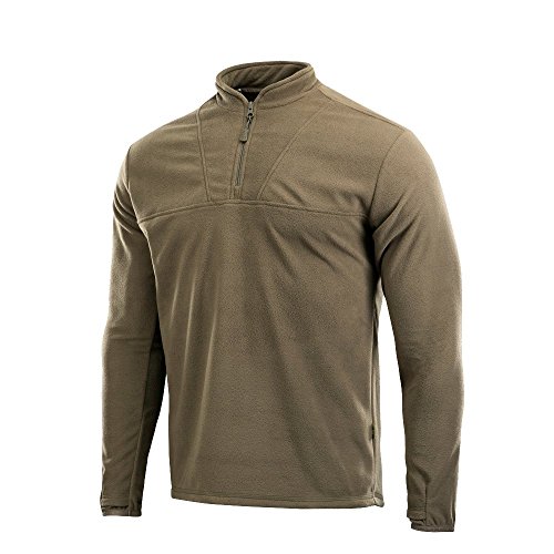 M-Tac Herren Fleece Quarter Zip Pullover - Leichtes Thermoshirt für Alltag, Wandern & Outdoor-Abenteuer, Olive Dark, XX-Large von M-Tac