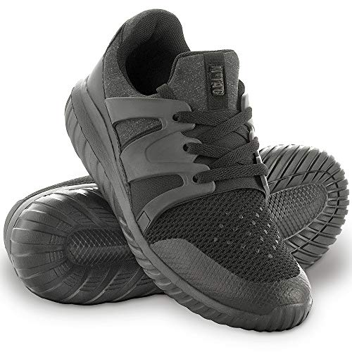 M-Tac Herren Sommer Trekking Schuhe – Atmungsaktive Outdoor Sportschuhe mit Eva-Sohle, Leichte Wanderschuhe mit Stoßschutz, Schwarz, 46 EU von M-Tac