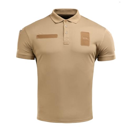 M-Tac Herren Taktisches Poloshirt Coolmax® – Atmungsaktiv, Antistatisch & Schnell Trocknend für Outdoor, Security & Militär, Coyote, XS von M-Tac