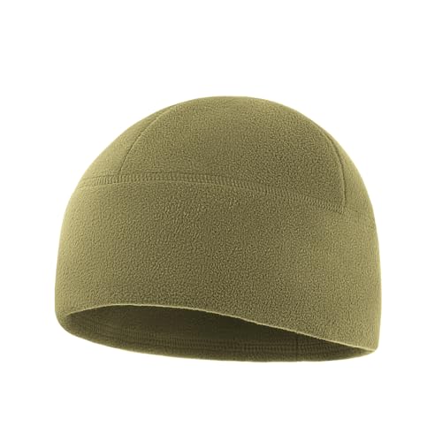 M-Tac Wintermütze Watch Cap Elite 320g/m² mit Slimtex – Warme Fleece Mütze für Herren, atmungsaktiv & Winddicht, passt unter Helm & Kapuze, ideal für Outdoor, Militär, Sport & Alltag, Tan, L von M-Tac