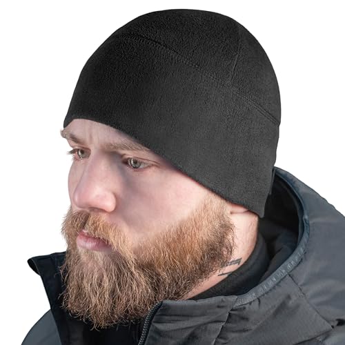 M-Tac Polartec Micro Series Fleece - Tactical Beanie Hat Watch Cap Scull Cap, Schwarz (ohne Logo), S von M-Tac