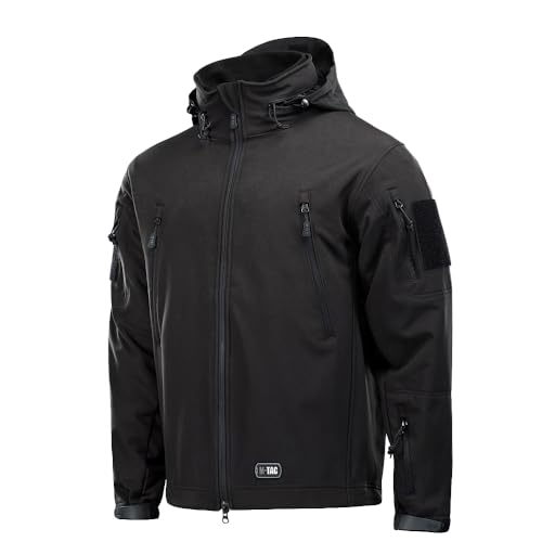 M-Tac Soft Shell Jacke Mit Futter, Black, XS von M-Tac