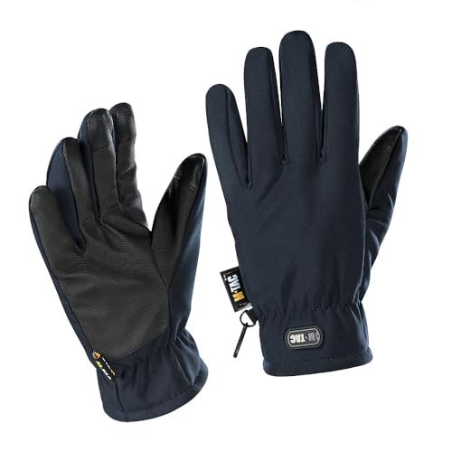 M-Tac Winterhandschuhe Softshell mit Thinsulate 40g – Winddicht, Wasserdicht, Touchscreen-kompatibel, Taktische Outdoor-Handschuhe, Dark Navy Blue, M von M-Tac