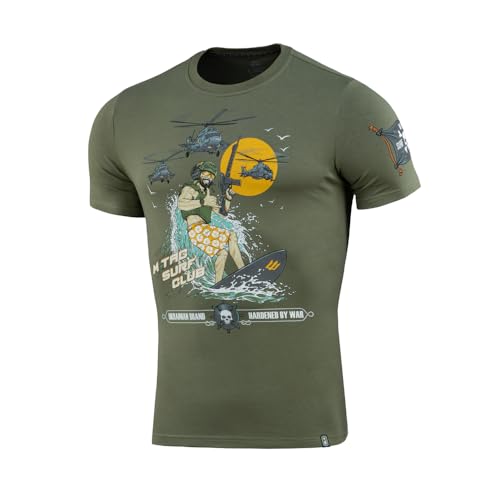 M-Tac T-Shirt Surf Club, Light Olive, L von M-Tac