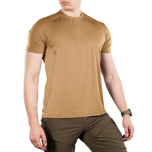 M-Tac Tactical Herren-T-Shirt, kurzärmelig, Ultra Vent - Braun - X-Groß von M-Tac