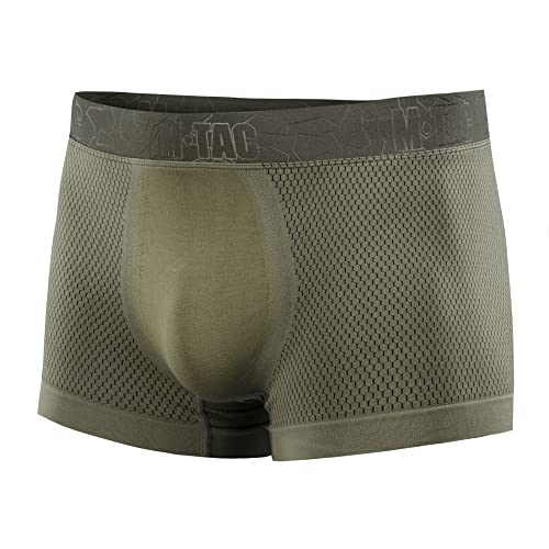 M-Tac Taktische Unterwäsche für Herren, Boxer-Stil, atmungsaktiv, feuchtigkeitsableitend, Unterhose, Oliv/Blatt für mich (Leaf It to Me), X-Large von M-Tac