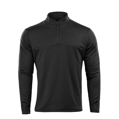 M-Tac Thermounterwäsche Herren Delta Level 2, Thermoshirt Winter, atmungsaktives Funktionsshirt, schnelltrocknendes Baselayer mit Feuchtigkeitsregulierung, Outdoor, Wandern, Training, Black, S von M-Tac