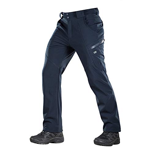 M-Tac Winter Tactical Pants Soft Shell Insulated Fleece gefüttert Cargo - blau - X-Groß von M-Tac