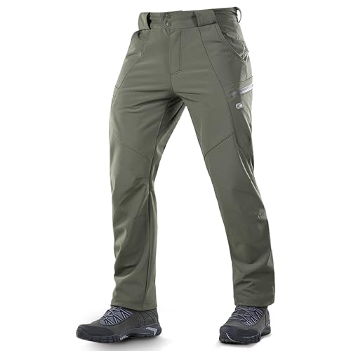 M-Tac Winter Tactical Pants Soft Shell Insulated Fleece gefüttert Cargo - grün - XX-Large von M-Tac