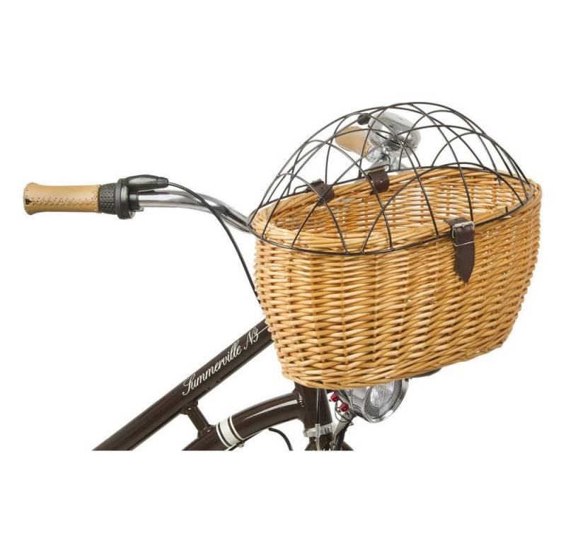 M-Wave Fahrradkorb M‑WAVE BA Pet Weidenkorb Fahrradkorb für Haustiere - handgefloch von M-Wave
