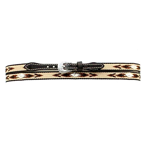 M & F Western Ribbon Diamond Concho Hutband - Braun - MEDIUM M & F Western Ribbon Diamond Concho Hutband - Braun - MEDIUM von M&F Western Products