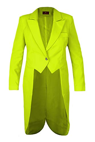 M&G Atelier Damen Frack Kostüm Karnevalskostüm Kostüm Fasching Karneval Gr. 36-54 (46, Hellgrün) von M&G Atelier