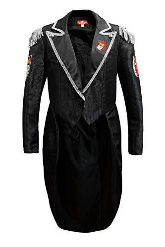 M&G Atelier Frack Karnevalskostüm Damen Kölsche Jeck Kostüm Fasching Handarbeit Uniform (36) von M&G Atelier